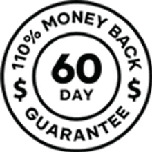 60-day 110% money-back guarantee